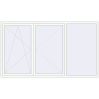 Pricing Tilt-and-Turn 2630x1500 mm REHAU ENERGY-SAVING SYNEGO MD RAL 9016 Traffic white two-sided