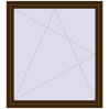 Pricing Tilt-and-Turn 1290x1430 mm REHAU ENERGY-SAVING SYNEGO MD DARK_OAK two-sided