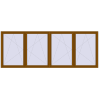 Pricing Tilt-and-Turn 4000x1500 mm REHAU OPTIMUM EURO-DESIGN 70 GOLDEN OAK two-sided