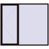 Pricing Tilt-and-Turn 2400x2100 mm REHAU OPTIMUM EURO-DESIGN 70 BLACK_BROWN two-sided