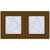 Ustalenie cen Okna skrzydłowe 990x560 mm EPSILON OPTIMA WALNUT dwustronny