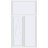 Pricing Tilt-and-Turn 1240x2330 mm REHAU OPTIMUM EURO-DESIGN 70 RAL 9016 Traffic white two-sided