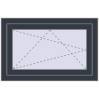 Pricing Tilt-and-Turn 850x550 mm REHAU OPTIMUM EURO-DESIGN 70 ANTHRACITE_GREY_STRUKTURAL external