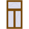 Pricing Tilt-and-Turn 1000x1800 mm REHAU OPTIMUM EURO-DESIGN 70 GOLDEN OAK external