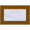 Ustalenie cen Okna skrzydłowe 850x600 mm CLASICTHERM 70 GOLDEN OAK zewnętrzny