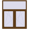 Pricing Tilt-and-Turn 1300x1500 mm REHAU ENERGY-SAVING SYNEGO MD WALNUT external
