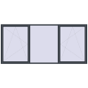 Ustalenie cen Okna skrzydłowe 3500x1600 mm KORSA BRILLANT DESIGN ANTHRACITE_GREY_STRUKTURAL zewnętrzny