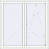 Pricing Tilt-and-Turn 1600x1600 mm REHAU BRILLANT DESIGN RAL 9016 Traffic white two-sided