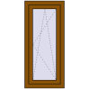 Pricing Tilt-and-Turn 540x1100 mm REHAU OPTIMUM EURO-DESIGN 70 GOLDEN OAK two-sided