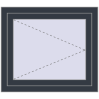Pricing Tilt-and-Turn 800x700 mm REHAU OPTIMUM EURO-DESIGN 70 ANTHRACITE_GREY_STRUKTURAL two-sided