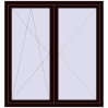 Pricing Tilt-and-Turn 1400x1500 mm REHAU OPTIMUM EURO-DESIGN 70 CHOCOLATE_BROWN two-sided