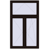 Pricing Tilt-and-Turn 1200x2000 mm REHAU OPTIMUM EURO-DESIGN 70 BLACK_BROWN two-sided