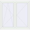 Pricing Tilt-and-Turn 1350x1350 mm REHAU OPTIMUM EURO-DESIGN 70 RAL 9016 Traffic white two-sided