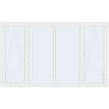 Pricing Tilt-and-Turn 3000x1800 mm REHAU ENERGY-SAVING SYNEGO MD RAL 9016 Traffic white two-sided