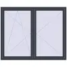 Pricing Tilt-and-Turn 1750x1450 mm REHAU ENERGY-SAVING SYNEGO MD ANTHRACITE_GREY_STRUKTURAL external