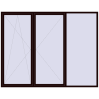 Pricing Tilt-and-Turn 3000x2330 mm REHAU ENERGY-SAVING SYNEGO MD CHOCOLATE_BROWN two-sided