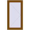 Pricing Tilt-and-Turn 800x1500 mm REHAU ENERGY-SAVING SYNEGO MD GOLDEN OAK external