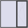Pricing Tilt-and-Turn 2200x2200 mm REHAU OPTIMUM EURO-DESIGN 70 ANTHRACITE_GREY_GLATT two-sided