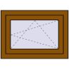 Pricing Tilt-and-Turn 700x500 mm REHAU OPTIMUM EURO-DESIGN 70 GOLDEN OAK two-sided