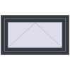 Pricing Tilt-and-Turn 956x556 mm REHAU OPTIMUM EURO-DESIGN 70 ANTHRACITE_GREY_STRUKTURAL external