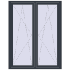 Pricing Tilt-and-Turn 1300x1700 mm REHAU ENERGY-SAVING SYNEGO MD ANTHRACITE_GREY_STRUKTURAL two-sided