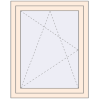 Pricing Tilt-and-Turn 800x1000 mm REHAU OPTIMUM EURO-DESIGN 70 CREAME_WHITE_50L-2 two-sided