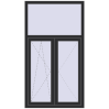 Pricing Tilt-and-Turn 1000x1800 mm REHAU OPTIMUM EURO-DESIGN 70 ANTHRACITE_GREY_GLATT two-sided