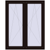 Ustalenie cen Okna skrzydłowe 1170x1505 mm REHAU ENERGY-SAVING SYNEGO MD BLACK_BROWN zewnętrzny