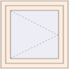 Pricing Tilt-and-Turn 700x700 mm REHAU OPTIMUM EURO-DESIGN 70 CREAME_WHITE_50L-2 two-sided