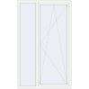 Ustalenie cen Okna skrzydłowe 1400x2300 mm REHAU OPTIMUM EURO-DESIGN 70 RAL 9016 Traffic white dwustronny