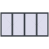Pricing Tilt-and-Turn 4000x2000 mm REHAU ENERGY-SAVING SYNEGO MD ANTHRACITE_GREY_STRUKTURAL external