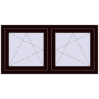 Ustalenie cen Okna skrzydłowe 1305x635 mm REHAU ENERGY-SAVING SYNEGO MD CHOCOLATE_BROWN dwustronny