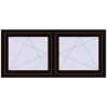 Ustalenie cen Okna skrzydłowe 1500x665 mm REHAU ENERGY-SAVING SYNEGO MD BLACK_BROWN dwustronny