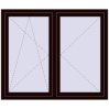 Pricing Tilt-and-Turn 1440x1220 mm REHAU OPTIMUM EURO-DESIGN 70 CHOCOLATE_BROWN two-sided