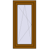 Pricing Tilt-and-Turn 540x1130 mm REHAU OPTIMUM EURO-DESIGN 70 GOLDEN OAK external