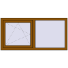 Ustalenie cen Okna skrzydłowe 1500x700 mm EPSILON OPTIMA GOLDEN OAK dwustronny