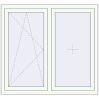 Pricing Tilt-and-Turn 1300x1200 mm REHAU OPTIMUM EURO-DESIGN 70 RAL 9016 Traffic white two-sided