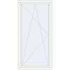 Pricing Tilt-and-Turn 1000x2100 mm REHAU OPTIMUM EURO-DESIGN 70 RAL 9016 Traffic white two-sided