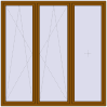 Pricing Tilt-and-Turn 2300x2300 mm REHAU OPTIMUM EURO-DESIGN 70 GOLDEN OAK two-sided