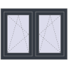 Ustalenie cen Okna skrzydłowe 1005x755 mm REHAU ENERGY-SAVING SYNEGO MD ANTHRACITE_GREY_STRUKTURAL dwustronny