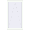 Pricing Tilt-and-Turn 1000x1770 mm REHAU ENERGY-SAVING SYNEGO MD RAL 9016 Traffic white two-sided