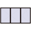 Pricing Tilt-and-Turn 4000x2100 mm REHAU OPTIMUM EURO-DESIGN 70 BLACK_BROWN two-sided