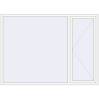 Pricing Tilt-and-Turn 2335x1700 mm REHAU ENERGY-SAVING SYNEGO MD RAL 9016 Traffic white two-sided