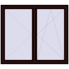 Pricing Tilt-and-Turn 1600x1400 mm REHAU OPTIMUM EURO-DESIGN 70 CHOCOLATE_BROWN two-sided