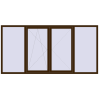 Pricing Tilt-and-Turn 2800x1400 mm REHAU ENERGY-SAVING SYNEGO MD DARK_OAK two-sided