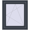 Pricing Tilt-and-Turn 680x780 mm REHAU OPTIMUM EURO-DESIGN 70 ANTHRACITE_GREY_STRUKTURAL two-sided