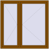Ustalenie cen Okna skrzydłowe 1500x1500 mm REHAU OPTIMUM EURO-DESIGN 70 GOLDEN OAK dwustronny