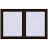 Pricing Tilt-and-Turn 1770x1145 mm REHAU ENERGY-SAVING SYNEGO MD BLACK_BROWN two-sided