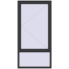 Ustalenie cen Okna skrzydłowe 1000x2000 mm EPSILON OPTIMA ANTHRACITE_GREY_GLATT dwustronny