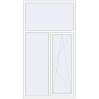 Pricing Tilt-and-Turn 1240x2330 mm REHAU OPTIMUM EURO-DESIGN 70 RAL 9016 Traffic white two-sided